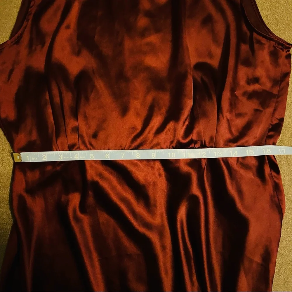 Lulus Classic Elegance Wine Satin Maxi Dress - Picture 3 of 11